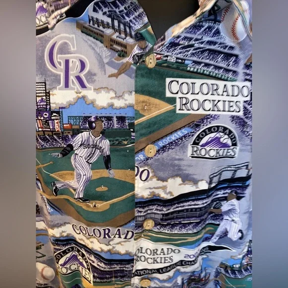 COLORADO ROCKIES HAWAIIAN SHIRT CLASSIC ROCKIES LEGACY REYN SPOONER SZ: XXL - Picture 3 of 6